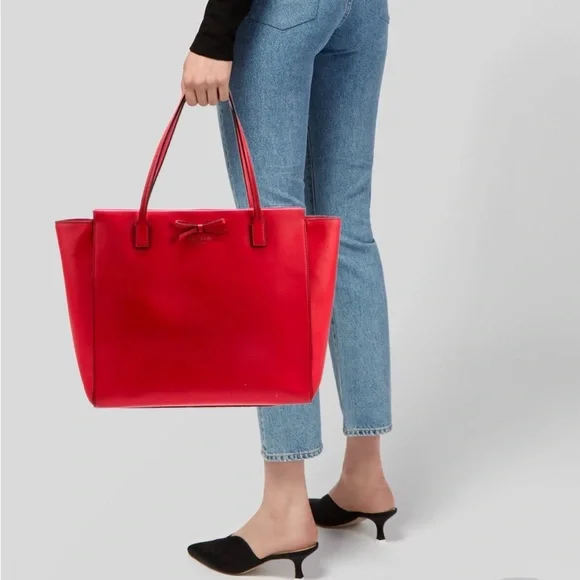 Kate Spade Cherry Red Tote Bag - Picture 2 of 8